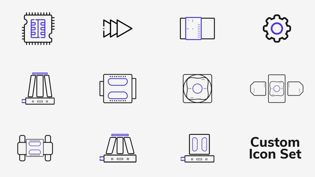Custom Designed Icons for ALIO Industries
