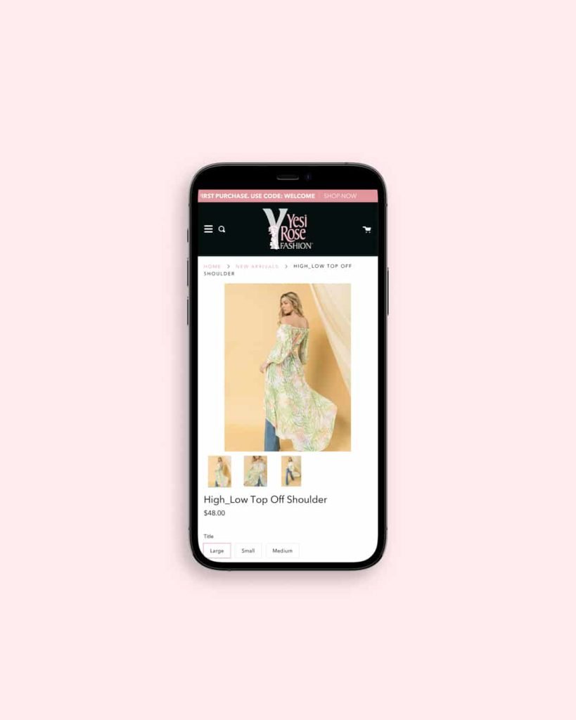 Mobile Responsive Yesi Rose Fashion