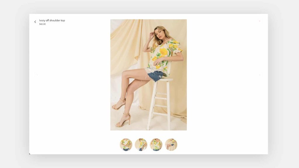 Gallery Overlay on Yesi Rose Fashion website